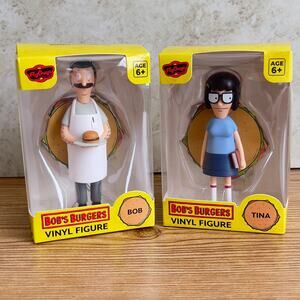 Bob's Burgers Bob and Tina Belcher 4" Vinyl Figure Culturefly Set of 2 - NEW!